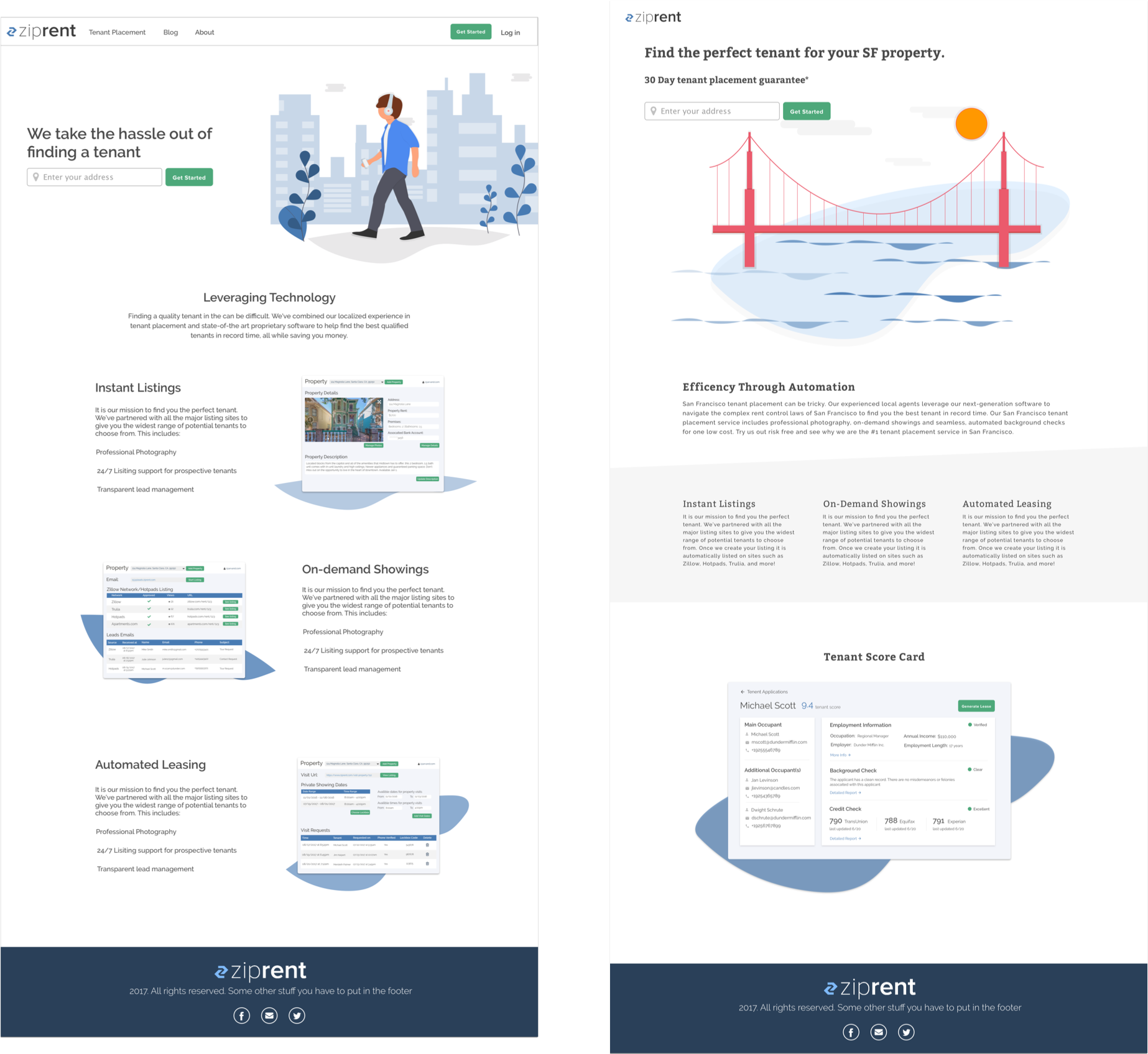 Second set of wireframes